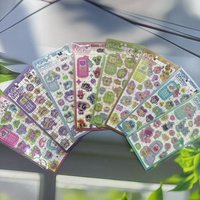 Kawaii Cell Phone Calculator Shaped Epoxy Stickers 3D Puffy Bubble Decals Children Party Favors Scrapbooking Stationery