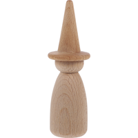 1Pc Diy Wooden Peg Sand Tray Decoration Unfinished Wooden Figurine Blank Peg Person Kids Art Craft Supply Wood DIY Toy Home