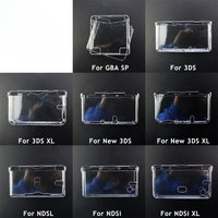 GBA SP NDSL DSI NDSi XL 3DS XL New 3DS XL LL Console Plastic Transparent Crystal Protective Hard Shell