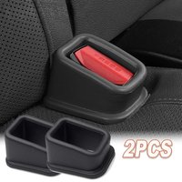 2/4PCS Car Seat Belt Slot Fixer Safety Belts Lock Buckle Fixing Anti-Slip Silicone Holder Auto Interior Decor Accessories