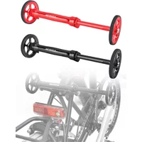 AliExpress NONE MEROCA Folding Bicycle Easy Wheel Extension Rod Telescopic Bar Bike Aluminum Alloy Rear Cargo Rack Parts for Brompton Fold Bike