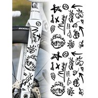 AliExpress NONE UV Transparent Graffiti DIY Bike Stickers Bicycle Frame Top Tube Cycling Road MTB Bikes Body Helmet Front Fork Decal Accessories
