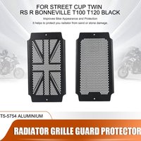 For Street Cup Speed Twin Scrambler Thruxton RS R Bonneville T100 T120 Black Radiator Grille Protector Cover Guard Protection