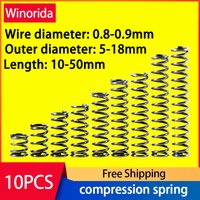 65Mn Compressed Spring Wire Diameter 0.8/0.9mm Outer Diameter 5-18mm Pressure Spring Return Spring Release Spring