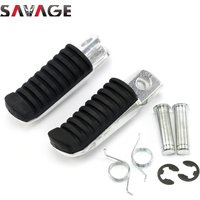 For KAWASAKI NINJA 250 400 650 1000 VERSYS Z1000SX Z750 ER6F ZX6R ZX12R Front Footrest Foot Pegs Motorcycle Rubber Pedal Pads