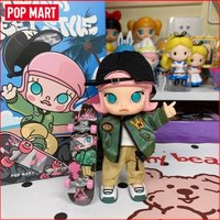 POP MART Molly 1/12Bjd and 1/8 Bjd Servant Rabbit Kindergarten Red Dress Peekaboo The Powerpuff Girls Pink Panther Figure Doll
