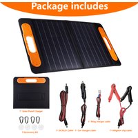 ELEGEEK High Power Solar Panel with 5V/12V/16VOutput Foldable and Portable Solar Charger Outdoor for Power Station Phone Camping