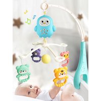 Baby Music Rotating Bed Bell Toy Cute Owl Shape Modern Baby Hanging Rattle Music Bedside Bell Toy Holiday Gift