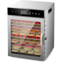Dehydrators for Food and Jerky with 24H Timer and Light, 12 Drying Racks 800W 30-90℃ Vegetable Fruit Dehydrator EU Plug