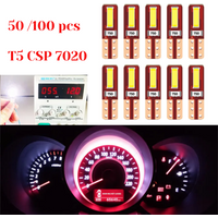 50/100 Pcs T5 2SMD Led Bulb W3W W1.2W Led Canbus For Air Conditioner Button Light Instrument LED Dashboard Warning Indicator