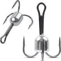 1Pcs Snagging Hooks Snagging Weighted Treble Hooks Strong Large Weighted Fishing Hooks for Baitfish Tuna Trout Salmon