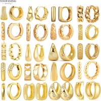 925 Sterling Silver Ear Needle Fashion Light Luxury Gold hoop earrings Classic Retro Collection earrings for women Jewelry Gift