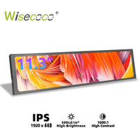 11.3inch Portable Monitor 440×1920 IPS Stretched Bar Display for GPU CPU Temperature Not compatible with AMD integrated graphics