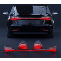 Car LED Tail Lamps for Tesla Model 3 2017-2024 Through Taillight Assembly Model Y Modified LED Dynamic Flow Steering Taillights
