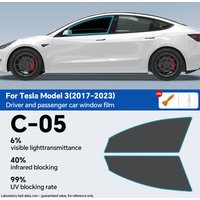 Pre-Cut Car Window Privacy Tint Film For Tesla Model 3 2020 2021 2022 2023 Auto Sticker for Tesla Model 3 highland 2024