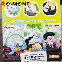 Genuine Re-Ment Pokemon Circular Diorama Collection Figures Espeon Umbreon Togekiss Spheal&Pikachu Lapras Galarian Model Toys