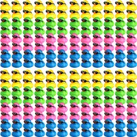 6/12/24 pcs Mini Rubber Ducks with Sunglasses in Bulk Small Duck Gift Bathtub Toys for Holiday Cruise Birthday Party Favor