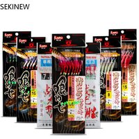 Fishing Tinsel Carp Sea Rigs Sabiki String Golden Hooks Gang Tackles Baits Ocean Beach Fishing