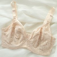 Non-padded Ultra-thin Bra Women Minimizer Wirefree 75 80 85 90 95 100 B C D E F G H Cup