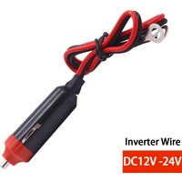 Car Power Supply Inverter Wire 12V Convenient Male Plug 50cm LongCar Cigarette Lighter Plug Cable Socket
