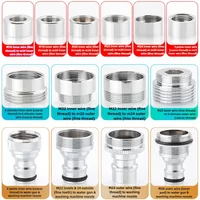 Faucet Adapter 24 Turn 16 18 20 22 24 26 28 30 32mm Internal and External Fine Tooth Faucet Conversion Thread Accessories