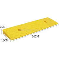 50*13*3cm Plastic PVC Road Slope Ramp Pad Portable Car Step Uphill Triangle Mat Curb Rubber