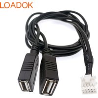 10 Pin Car Radio Dual USB Cable Adapter for KENWOOD DDX6903S DDX9903S DNX693S DNX893S KW-V820BT DNN992 DNN991HD