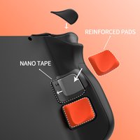 PlayVital Silicone Back Button Enhancement Kit & Anti-Slip Trigger Grips for Steam Deck – Orange(Compatible with LCD/OLED Model)