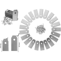 Long Life Span And Weather Resistant These 43mm Replacement Blades And Screws Are Perfect For Robotic Lawn Mowers