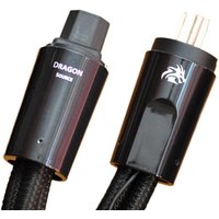 Dragon Source Power Cable EU/US C13 Schuko Plug Low-Z / Noise-Dissipation 3-Pole HiFi Audio AC Power Cord