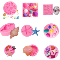 Ocean themed Shell Conch Mold Making Fondant Chocolate Clay Cake,Resin Molds Jewelry Mold for fridge Magnet