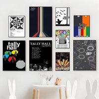 Fashion Modern T-Tally Hall Poster Premium For Living Space Home Bar Cafe Wall Decor & Gift