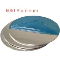 6061 Aluminum Round Plate Diameter 50/100/200/300mm Aluminum Circular Sheet Disc Round Disk Thick 1-5mm Customize Laser Cut