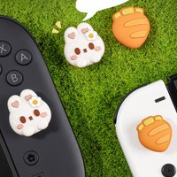Radish Rabbit Silicone Thumb Stick Grip Cap Protective Cover For Switch 2/oled NS Lite Joy-con Controller NS2 Protector Case