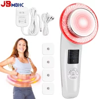 6 in 1 Ultrasound Cavitation Body Slimming Massager Weight Loss Anti-Cellulite Galvanic Infrared EMS LED Light Fat Burner Device