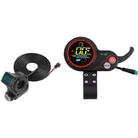AliExpress NONE For ZERO X8 X9 X10 11X LED Digital Display Battery Voltage Indicator with lock key Electric Bike Scooter TF-100 Display Parts