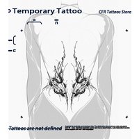 Temporary Tattoos Dark Goth European American Snake Herbal Juice Tattoo Stickers Fake Tatto Party Ive Sticker Gift Charm Hotwife