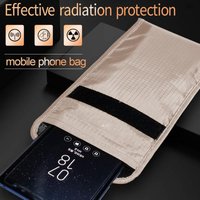 Faraday Phone Case Silent Pocket Faraday Bag Security Pouch Faraday Bag for Cell Phone up to 6.5 Inches Anti-Tracking