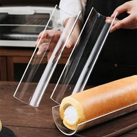 New Thickening 30CM Cake Roll Shaping Insert Mold U-shaped Transparent Retainer Semicircle Pastry Baking Kitchen Tool