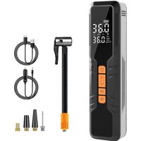 AliExpress NONE Air Pump Portable Electric Inflator Pump Digital Display Inflator 150PSI Max Basketball Tire 6000mAh Bike Car with 4 Nozzles LED