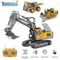 Teeggi 1:20 RC Koparka Samochód Dzieci Zabawki 2.4G Zdalnie sterowana wywrotka Samochód spychacz Zabawka Radio Samochód elektryczny Dla dzieci Prezent