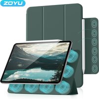 Étui magnétique ZOYU pour iPad A16 11e/10e génération Pro 11 12,9 pouces, pour iPad Air 4/5/6/7/8 10,9 Mini 6/7 avec coque magnétique détachable