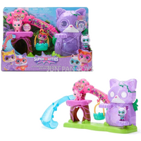 Original Disney Jr SuperKitties Su-Purr Wild Playset Slide Swing Bitsy Willa Figure Kitty House Model Kids Gift Playset Girl Toy