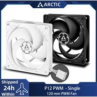ARCTIC P12 PWM Fan, 120mm Case Fan with PWM, Pressure-optimised, Quiet Motor, Computer, Fan Speed: 200–1800 RPM