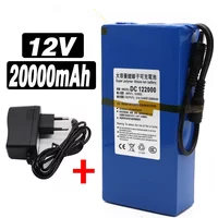 12V 9.8Ah 12.6VDC Lithium Polymer Battery Rechargeable High-Density LiPo Battery Pack for CCTV Camera & Wireless Transmitter