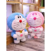 Cartoon Doraemon Plush Toy Soft Comfortable Stuffed Figure Pink Doraemon Plushies Valentine's Day Gift For Girlfriend Home Decor