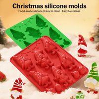 Christmas Silicone Chocolate Mold 3D dwarf Candy Mould for DIY Baking Jelly Soap Dessert Clay Resin Craft Making Party Decor