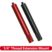 Aluminum Alloy 1/4" Thread Extension Mount Rod For GoPro Hero 13 12 11 10 9 Insta360 X3 X4 X5 DJI Osmo Action 5 PRO 4 3 2 Camera
