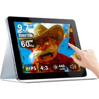9.7" Touchscreen Portable Monitor 2K (2048 * 1536) LED IPS 4:3 for Raspberry Pi XBox PS4 / 5 Switch Windows PC Display