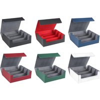 Trading Cards Storage Box 1800 Cards Capacity Durable Accessory Versatile PU Leather Cards Gathering Deck Box for Sport Cards
